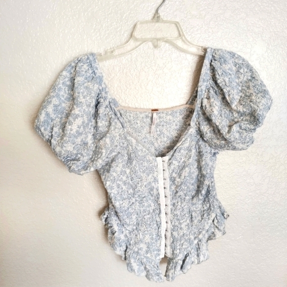 Free People Oh Baby Lace Crop Top In Tea Combo Sz M - Picture 3 of 10